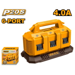 Carregador De Baterias 6 Portas 4Ah Bivolt Fcli2064-9 Ingco