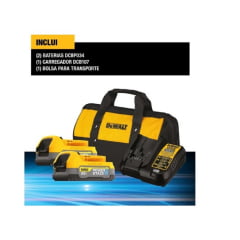 Kit 2 Baterias Powerstack 1.7Ah Carregador Bolsa Dcbp034e2 Dewalt