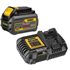 Kit Bateria 20v/60v 6Ah + Carregador Flexvolt 220v DEWALT