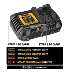 Kit Bateria 20v/60v 6Ah + Carregador Flexvolt 220v DEWALT