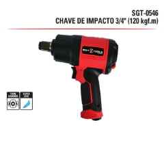 Chave De Impacto Pneumático 3/4 120Kgf.m Super Leve Sgt-0546