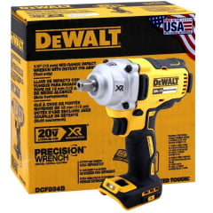 Chave De Impacto 1/2" À Bateria 20V XR Brushless 447Nm DCF894 B Dewalt