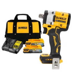 Kit Chave Impacto 1/2 20v DCF922 + Bateria Powerstack Dewalt