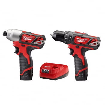 KIT FURADEIRA + PARAFUSADEIRA DE IMPACTO  2497-259 MILWAUKEE