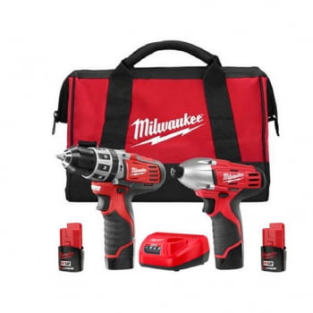 KIT FURADEIRA + PARAFUSADEIRA DE IMPACTO  2497-259 MILWAUKEE