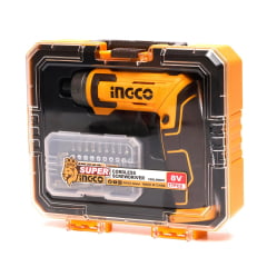 Parafusadeira À Bateria 8V Articulável 1/4" Csdli08025 Ingco 