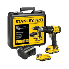 Parafusadeira Furadeira Impacto 02 Bat 20V SCD712D2K Stanley Parafusadeira Furadeira Impacto 02 Bat 20V SCD712D2K Stanley