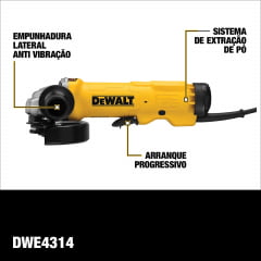 Esmerilhadeira Angular 4.1/2pol 1500w 220v Dwe4314-b2 Dewalt