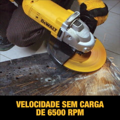 Esmerilhadeira Angular 9" 6500rpm 2200W 220V DWE490 DEWALT 