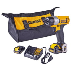 Kit Parafusadeira 1/4" à bateria 12V DCF610S2 BR DEWALT