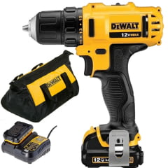 Parafusadeira Furadeira 3/8" 12v 2 Baterias DCD710D2 Dewalt