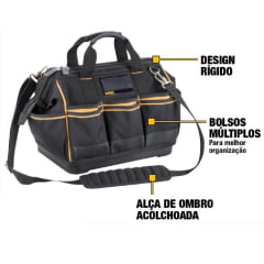 Bolsa porta ferramentas 14 pol 20 bolsos DWST83489-LA DEWALT