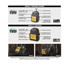 MOCHILA P/ FERRAMENTAS 21'' IP54 C/ RODAS DWST560101 DEWALT