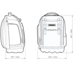 MOCHILA PARA FERRAMENTAS PROFISSIONAL 18'' TB-66C TOUGHBUILT