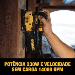 Lixadeira Orbital Treme Treme 220V 230W 14000opm DWE6411 B2 DeWalt