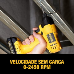 KIT PARAFUSADEIRA DE IMPACTO 1/4" 12V MAX DCF805C2-BR DEWALT