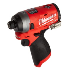 KIT PARAFUSADEIRA IMPACTO 1/4" À BATERIA 12V FUEL 2553 MILWAUKEE
