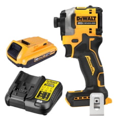 Kit Parafusadeira Impacto 206nm Dcf850 20v Brushless + Bateria e carregador Dewalt 