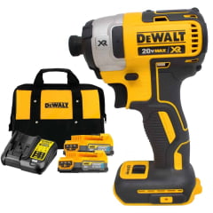 Kit Parafusadeira Impacto 20V 1/4 Brushless DCF887B DEWALT