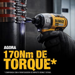 Kit Parafusadeira De Impacto 1/4" 170Nm A Bateria 20V  Brushless DCF7871 Dewalt