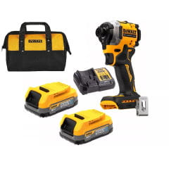 Kit Parafusadeira Impacto Dcf850 20v + Carregador Bivolt + 2 Baterias 1.7ah Powerstack + Bolsa Dewalt Dcbp034e2 - Dewalt