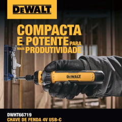 PARAFUSADEIRA A BATERIA 4V USB-C FLEXDRIVE DWHT66719 DEWALT