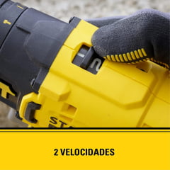 Kit Parafusadeira Furadeira De Impacto com 01 Bateria 20V SCD711C1K Stanley