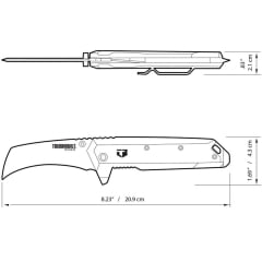 Faca Curva Dobrável Multiuso Hawkbill Tb-h4-30-hb Toughbuilt