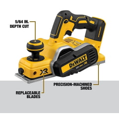 Plaina a Bateria 20v Max Motor Brushless Dcp580b Dewalt