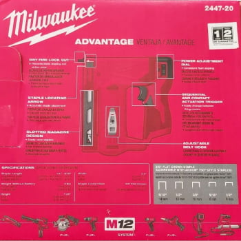 KIT GRAMPEADOR 3/8 À BATERIA 12V M12 2447-20 MILWAUKEE 