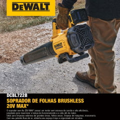 SOPRADOR AR À BATERIA 20V MAX BRUSHLESS DCBL722B-B3 DEWALT