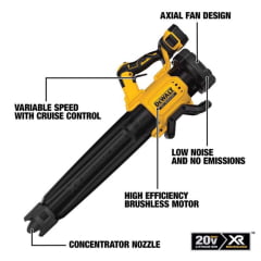 SOPRADOR AR À BATERIA 20V MAX BRUSHLESS DCBL722B-B3 DEWALT