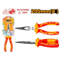 ALICATE DE BICO ISOLADO INGCO 1.000V VDE 200MM HILNP28208