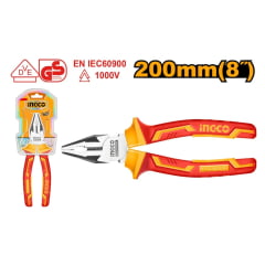ALICATE UNIVERSAL ISOLADO 1000V VDE 200MM HICP28208 INGCO