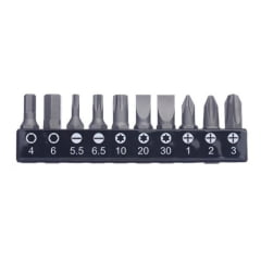 KIT MINI CATRACA REVERSIVEL 1/4" BITS E SOQUETES 21PC 2501MR