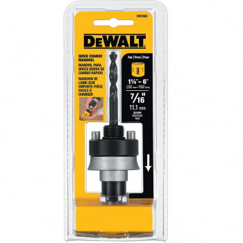 Mandril Serra Copo Troca Rápida 3/8" 32 A 76mm Dw1805 Dewalt