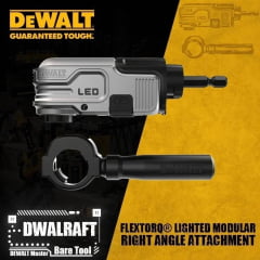 ADAPTADOR ANGULAR COM LED PARA PARAFUSADEIRA DWALRAFT DEWALT 