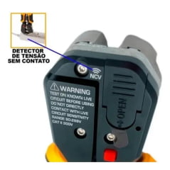 Alicate 4 Em 1 Corta Desencapa Crimpa E Detecta Tensão 8.1/4 HWSP102429 Ingco