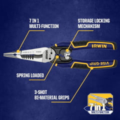 Alicate Desencapador De Fios 7 Em 1 Vise-Grip Irwin Iwht84002