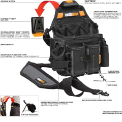 Bolsa Eletricista Com Alça E Clip Tech TB-CT-114 Toughbuilt