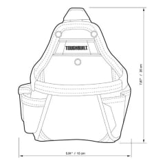 Bolsa para Ferramentas Multifuncional Tb-ct-25 Toughbuilt 