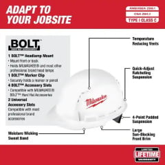 Capacete Segurança com acessórios BOLT 48-73-1000 Milwaukee