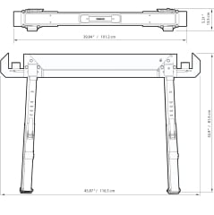 CAVALETE METALICO PROFISSIONAL PORTATIL TB-C700 TOUGHBUILT