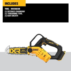 ELETROSSERRA PODA (Serra Poda Mini Motoserra)  8'' 20cm 20V MAX BRUSHLESS DCCS623B DEWALT