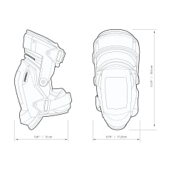 Joelheiras Proteção Estabilização Suporte TOUGHBUILT TB-KP-3