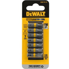 Jogo Bits Torx Furo Guia T10 a T40 7pçs Dewalt DWAF1TS-7H Jogo Bits Torx Furo Guia T10 a T40 7pçs Dewalt DWAF1TS-7H