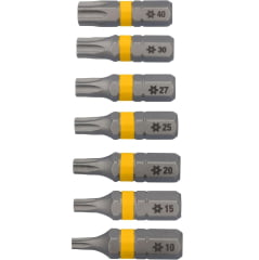 Jogo Bits Torx Furo Guia T10 a T40 7pçs Dewalt DWAF1TS-7H Jogo Bits Torx Furo Guia T10 a T40 7pçs Dewalt DWAF1TS-7H