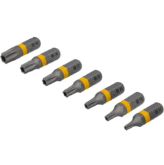 Jogo Bits Torx Furo Guia T10 a T40 7pçs Dewalt DWAF1TS-7H