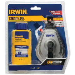 Jogo Carretel Linha Alumínio + Giz Vermelho Iwht48445rc Irwin 