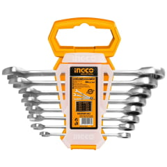 Jogo Chave Combinada Catraca 8-19mm 8 Peças Hkspar1082 Ingco